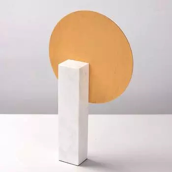 Легкий роскошный стиль Высококачественный мрамор Геометрические орнаменты Абстрактное искусство Главная Гостиная ТВ Тумба Прихожая Металлические украшения