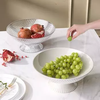 Легкий роскошный высококачественный пластиковый поднос для сухофруктов для гостиной, тарелка для закусок, поднос для конфет и фруктов, поддон для слива