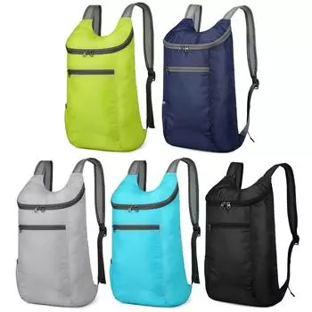 Легкий рюкзак 20 л, водонепроницаемый складной рюкзак для кемпинга и спорта на открытом воздухе зелёный