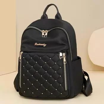 Легкий рюкзак из ткани Оксфорд для женщин 2024 года, новый модный и универсальный женский рюкзак для поездок на работу, рюкзак большой вместимости для отдыха