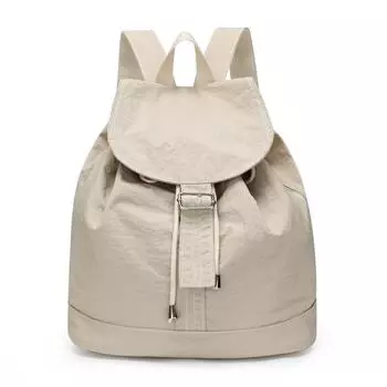 Легкий рюкзак на шнурке, нейлоновый студенческий школьный рюкзак, модный дорожный рюкзак, для подростков абрикосовый