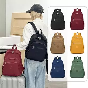 Легкий рюкзак с рукавом Pull Rod женский дорожный рюкзак водоотталкивающий нейлоновый школьный рюкзак жёлтый