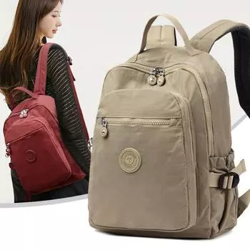 Легкий рюкзак женский дорожный рюкзак водоотталкивающий нейлоновый школьный рюкзак для школьников темно-синий