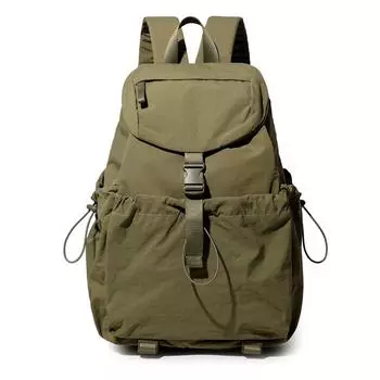 Легкий рюкзак женский однотонный водоотталкивающий зелёный