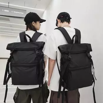 Легкий школьный рюкзак, студенческий рюкзак большой емкости, женский рюкзак для путешествий на короткие расстояния, компьютерная сумка чёрный