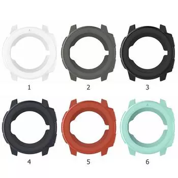 Легкий силиконовый защитный чехол для умных спортивных часов Garmin Instinct красный