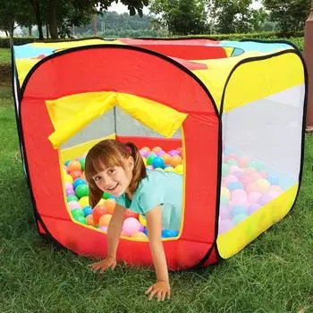 Легкий складной детский игровой домик на открытом воздухе, в помещении, детский океанский шар, бассейн, детская палатка, игровая хижина 1 piece