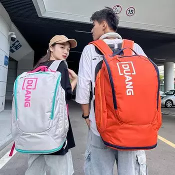 Легкий спортивный рюкзак большой вместимости для мужчин и женщин для путешествий, активного отдыха, фитнеса и бадминтона синий