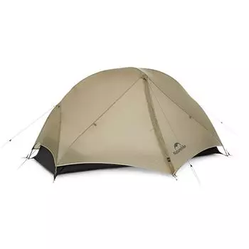 Легкий тент Naturehike Mongar UL без конденсации, имеет переднюю большую 15D силиконовую подстилку для ночевки в одиночку, зимняя горная палатка для 1 человека коричневый