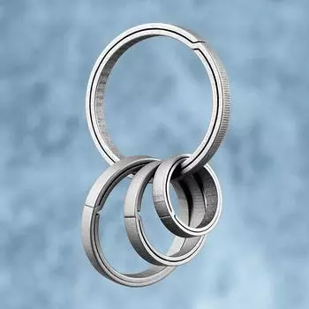 Легкий титан-цинк-цинковый сплав брелоки можно открыть титан-цинк-цинковый сплав брелок для женщин и мужчин 1.6cm