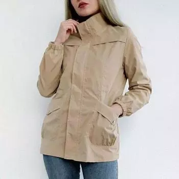 Легкий тренч цвета хаки в рабочем стиле — это двухслойное пальто для женщин весной и осенью. M хаки