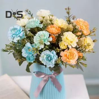 Легкий в уходе искусственный цветок, не выцветающий, красивый искусственный шелковый цветок, декор рододендрона светло-розовый