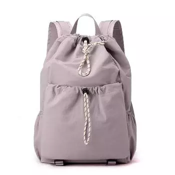 Легкий водоотталкивающий рюкзак для занятий спортом на открытом воздухе, женский рюкзак со шнурком фиолетовый