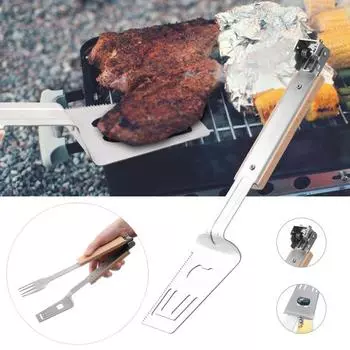 Легкий зажим для стейка, легко чистящийся, уникальный универсальный щипец для еды, лопатка для барбекю, инструмент для приготовления пищи