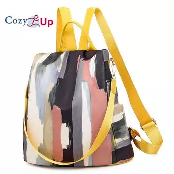 Легкий женский рюкзак Cozy Up, дорожный рюкзак из ткани Оксфорд, противоугонная сумка большой вместимости, сумка для отдыха 31x12x33cm серый