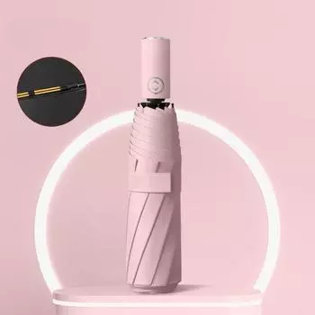 Легкий зонт автоматический рекламный маленький зонт большой складной ветроустойчивый портативный тройной складной солнечный дождливый двойного назначения