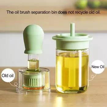 Yousheng 180 мл контейнер для масла, герметичный, предотвращает смешивание, мягкие щетинки, герметичный, термостойкий, бутылка для хранения масла с кисточкой, кухонные гаджеты