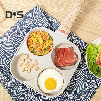 Легко моющаяся сковорода для яиц, легкая практичная сковорода, черная утолщенная кухонная сковорода для омлета, яиц-браконьеров белый