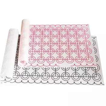 Легко моющийся силиконовый коврик. Жаростойкий, удобный. Подушечка для помадки. Раскатка теста. чёрный