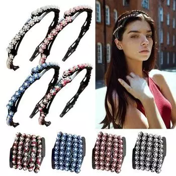 ЛЕГКО НОСИТЬ: Испытайте легкую укладку с нашей выдвижной повязкой на голову с карманом. Легко наносится, мгновенно застывает, гибкий и прочный, не ломается.