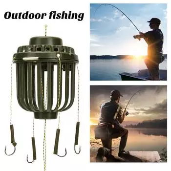 Легко носить с собой, прочная приманка для ловли карпа, клетка для рыбалки на открытом воздухе