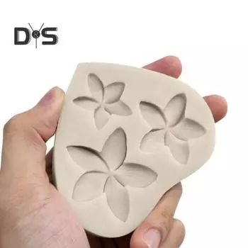 Легко очищаемая форма для помадки, многофункциональные полезные капающие гипсовые украшения, инструменты для моделирования Flower