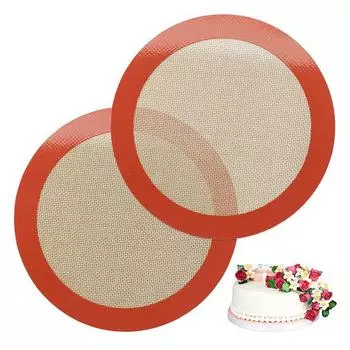 Легко очищаемая подставка для выпечки, термостойкий удобный коврик для домашнего печенья S