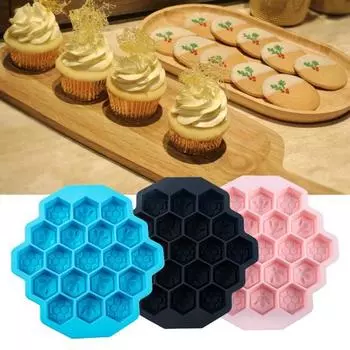 Легко очищаемая прочная конструкция лотка для льда Уникальная изысканная форма для изготовления пчел baby голубой