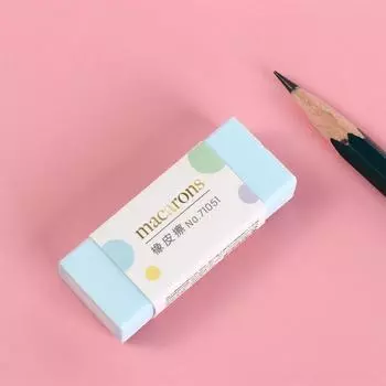 Легко очищаемый ластик для карандашей, инструменты для протирания, резиновый ластик, случайный цвет, школьный приз 1pc random color