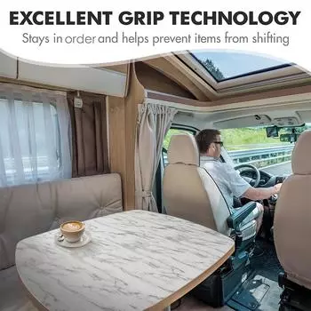 Легко очищаемый водонепроницаемый коврик для полок из ПВХ с мраморным узором, водонепроницаемый коврик