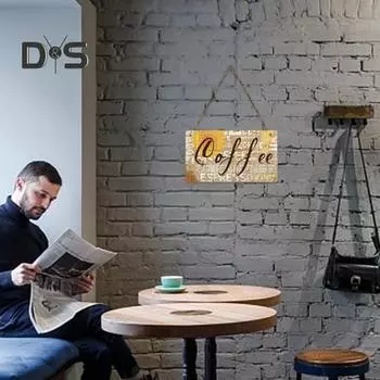 Легко повесить деревянную дверную табличку с изысканным узором, удобную подвесную табличку для кофейни, дверную табличку, декор для вечеринки