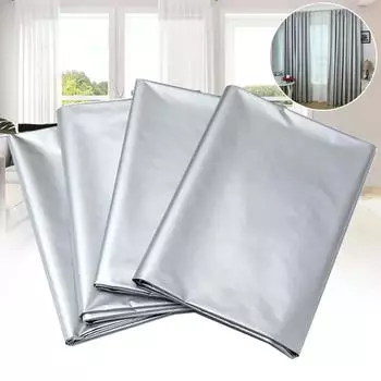 Легко устанавливаемые затемняющие шторы, утолщенные солнцезащитные теплоизоляционные шторы с крючком для дома, офиса, спальни в отеле W (1m) xH (1.4m)&Hook