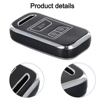 Легко устанавливаемый чехол для автомобильного ключа, мягкий, из ТПУ, 1 шт. 8A8Z-19893-CA, аксессуары, простая установка для Chery для 4 7 белый