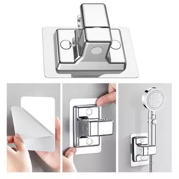 Легко устанавливаемый держатель для душевой лейки, не требующий сверления, регулируемые углы, кронштейн для душа, монтажный кронштейн для душевой лейки с резьбой 1/2 дюйма