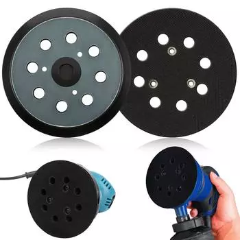 Легко установить 5-дюймовую шлифовальную подложку с липучкой, шлифовальные опорные пластины, шлифовальный станок с липучкой