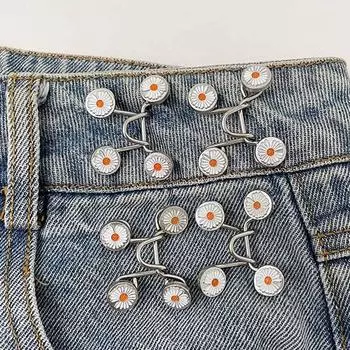 Легко установить Утяжелитель талии брюк Пуговицы для талии брюк Регулируемые пуговицы-пины Зажим-пуговица 5