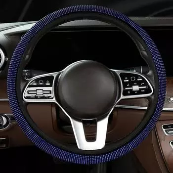 Легко установить внутреннюю крышку автомобиля Черный руль автомобиля Удобная ручка Украшение