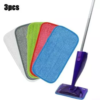 Легко заменяемая ткань для швабры, мягкая, моющаяся, 3 шт., легкая серый