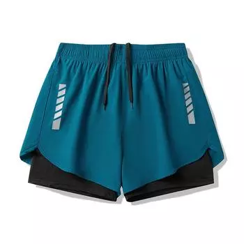 Легкоатлетические шорты, мужские и женские тонкие быстросохнущие укороченные брюки, летние каникулы, две штаны для бега и фитнес-брюки XXXXL