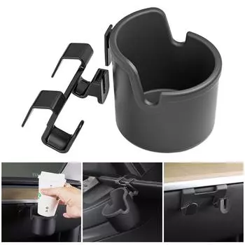 Легкодоступный держатель для стаканов и крючок для хранения бутылок с водой в легковом автомобиле, органайзер для салона автомобиля