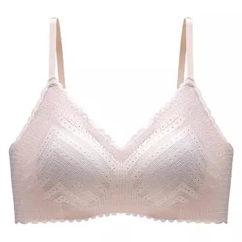 Легкое и тонкое женское нижнее белье, сексуальный кружевной бюстгальтер с волнами, легкий и дышащий, без стального кольца, полная чашка и красивое нижнее белье сзади M зелёный