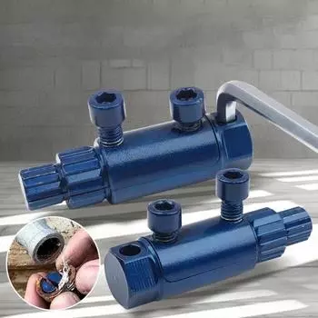 Легкое извлечение сломанного винта, многофункциональный инструмент для извлечения винта, угловой умывальник синий