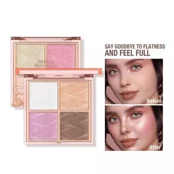 Легкое окрашивание, стойкий эффект, осветляющий консилер, румяна, бальзам для контура, лоток для девочек 2