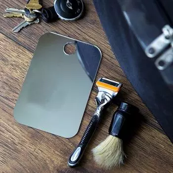 Легкое подвесное зеркало для путешествий в ванной комнате с настенным присоской, зеркало для бритья в спальне 1mm