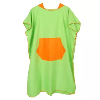 Легкое пончо зеленого цвета