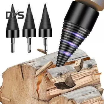 Легкое расщепление сверла для колуна по дереву нержавеющее устойчивое к коррозии широко используемое универсальное сверло для колуна по дереву с 3 ручками A