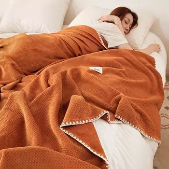 Легкое роскошное бархатное одеяло Fuge, одеяло для отдыха, однотонное однотонное молочное бархатное маленькое одеяло 70*100CM320G
