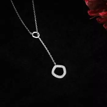 Легкое роскошное ожерелье осень и зима длинная цепочка для свитера для женщин нишевый дизайн холодный стиль ключичная цепочка индивидуальность