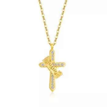 Легкое роскошное ожерелье ручной работы с инкрустацией из циркония, универсальное ожерелье из нержавеющей стали с короной для женщин