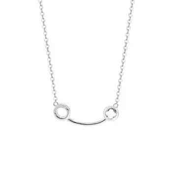 Легкое роскошное ожерелье «Улыбка», милый и популярный дизайн, универсальный ошейник-цепочка